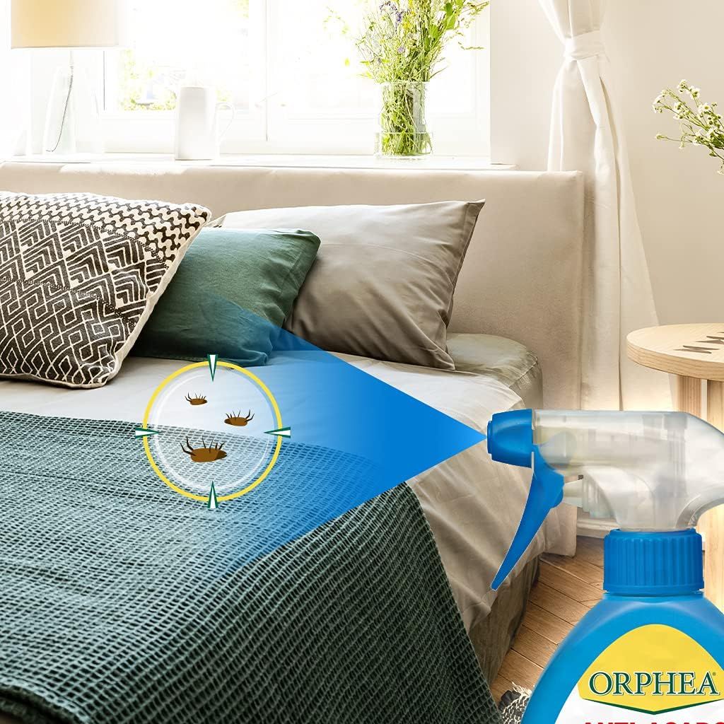 Orphea Salvalana Antiacaro, Spray Disinfestante per Materassi e Cuscini, Non Macchia, 150 ml
