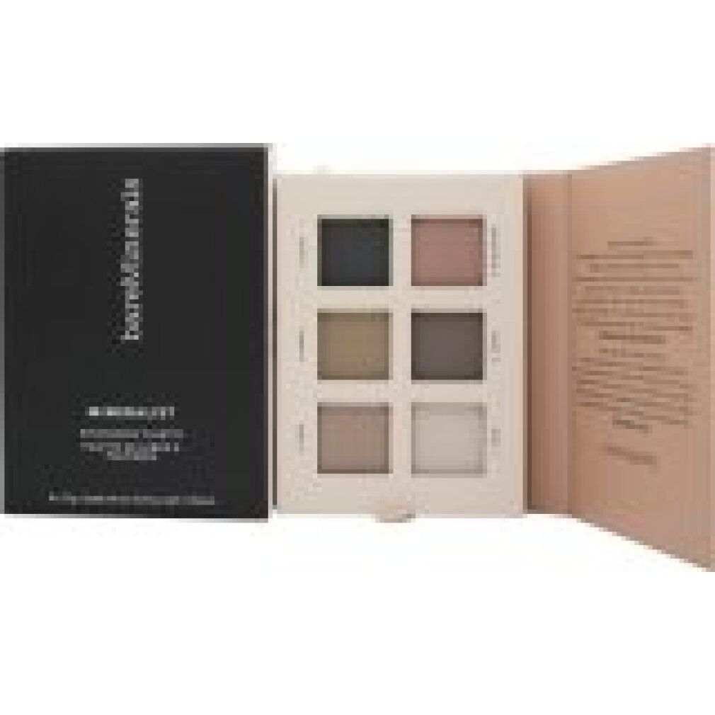 Palette ombretti a sei tonalità. Marchio: bareMinerals. Confezione nera e rosa.