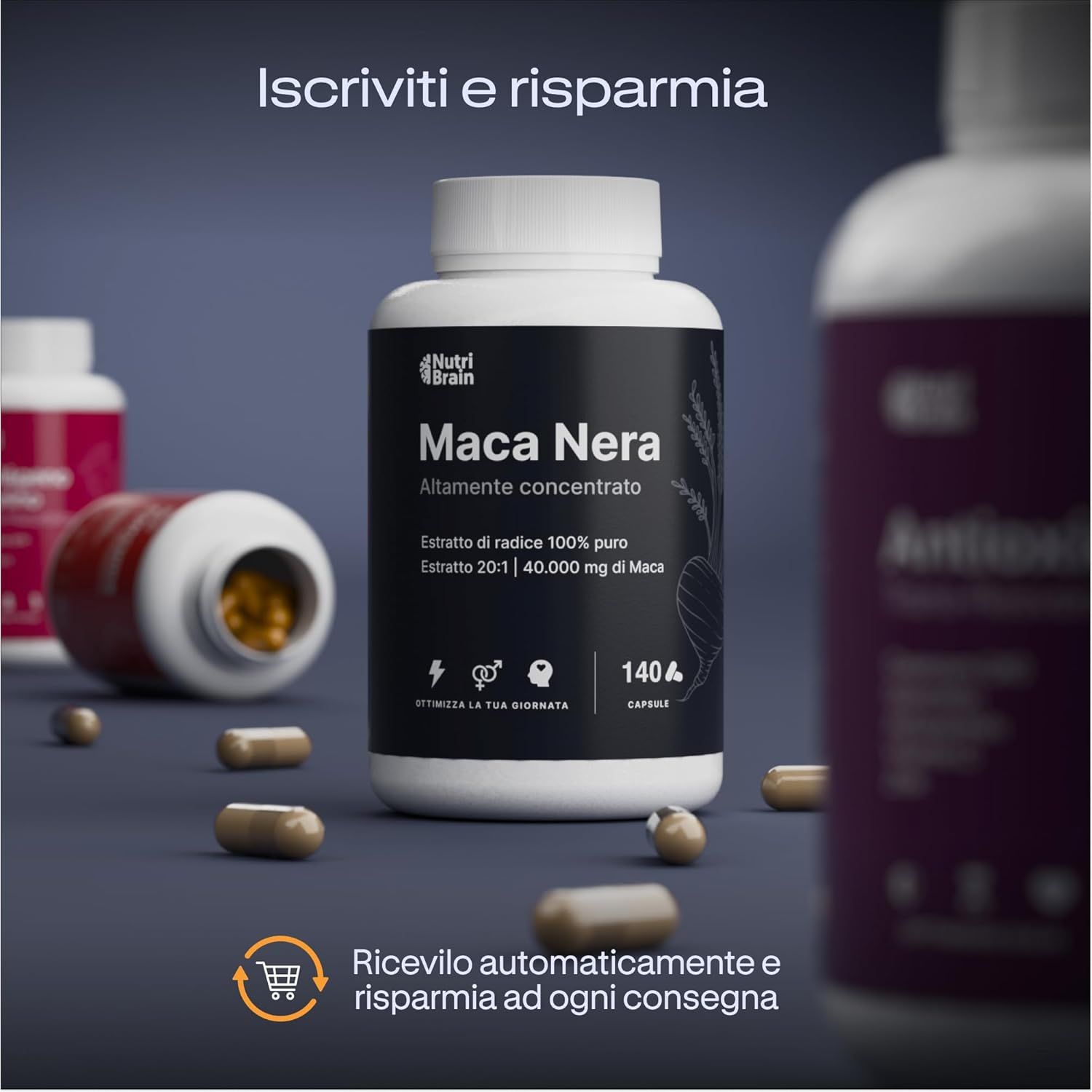 NUTRIBRAIN Capsula di Maca Nera
