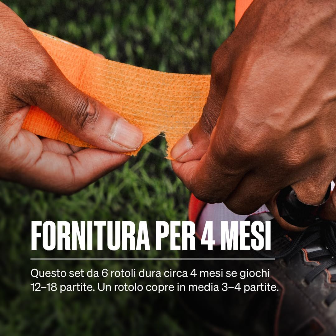 SPORTTAPE Bendaggio Autoadesivo - 5 cm x 4,5 m Arancione