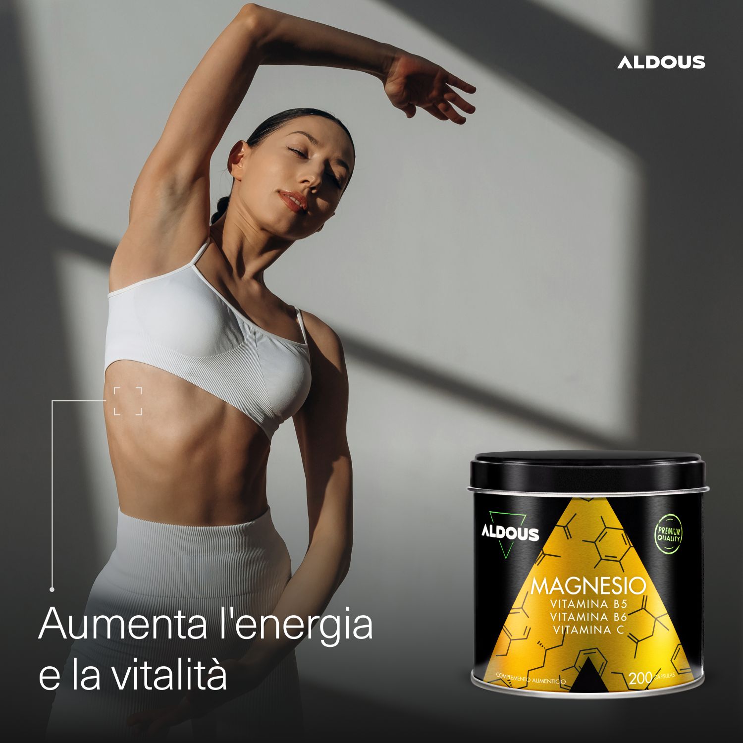 Aldous - Magnesio con Vitamine - Stanchezza, Articolazioni, Muscoli