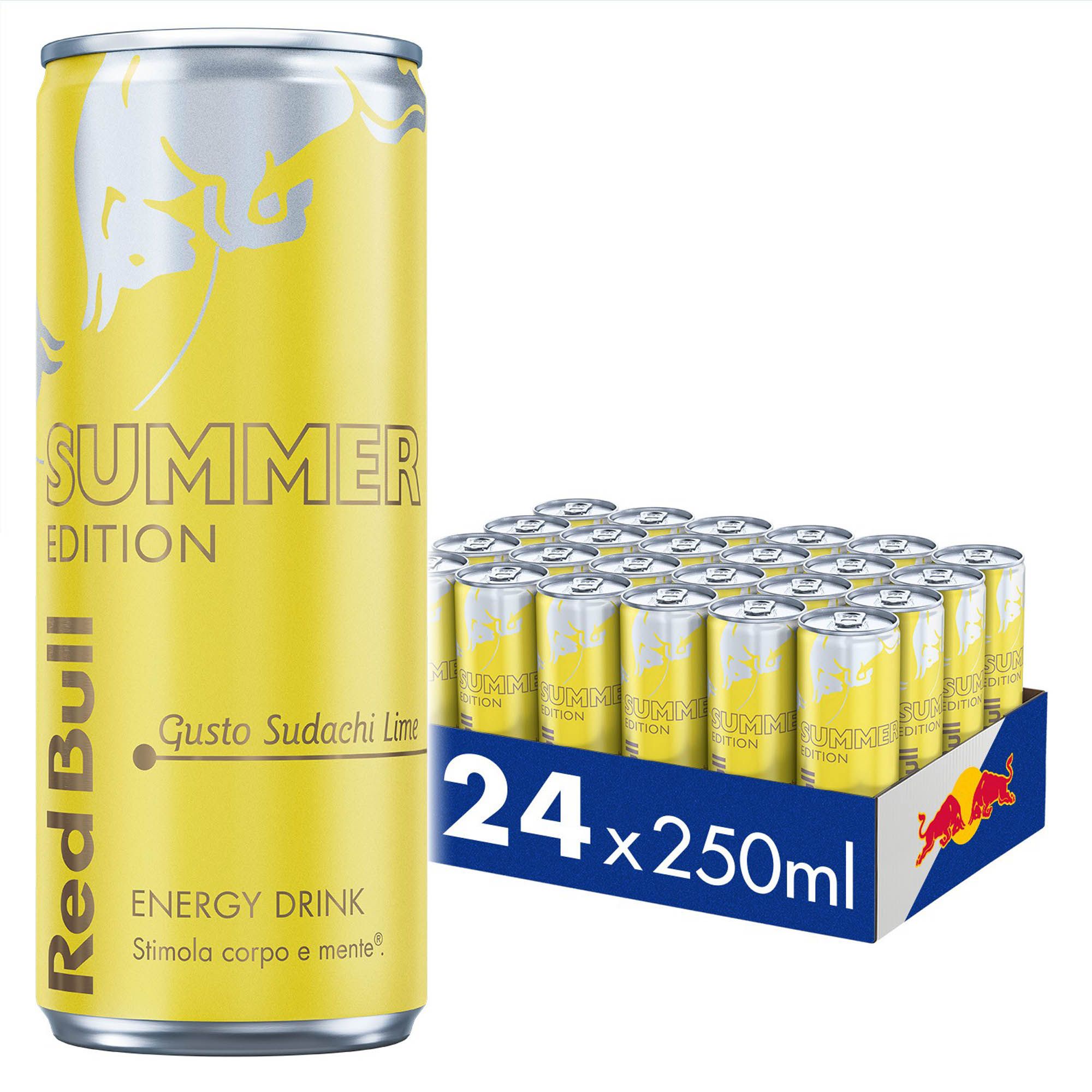 Red Bull Energy Drink, Summer Edition Gusto Sudachi Lime, 250 ml