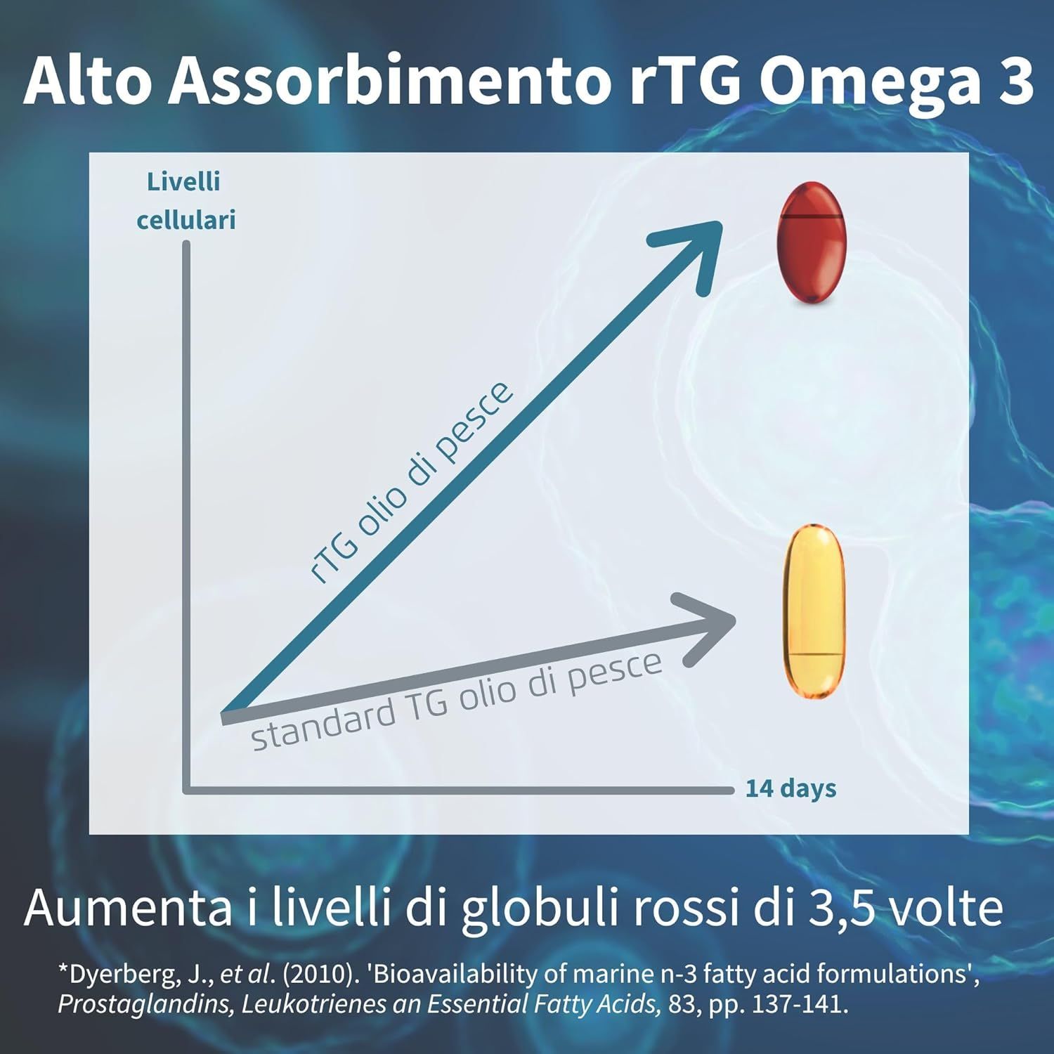 Olio di pesce ultra puro, certificato IFOS. Da pesca sostenibile, distillato molecolare, testato per mercurio.