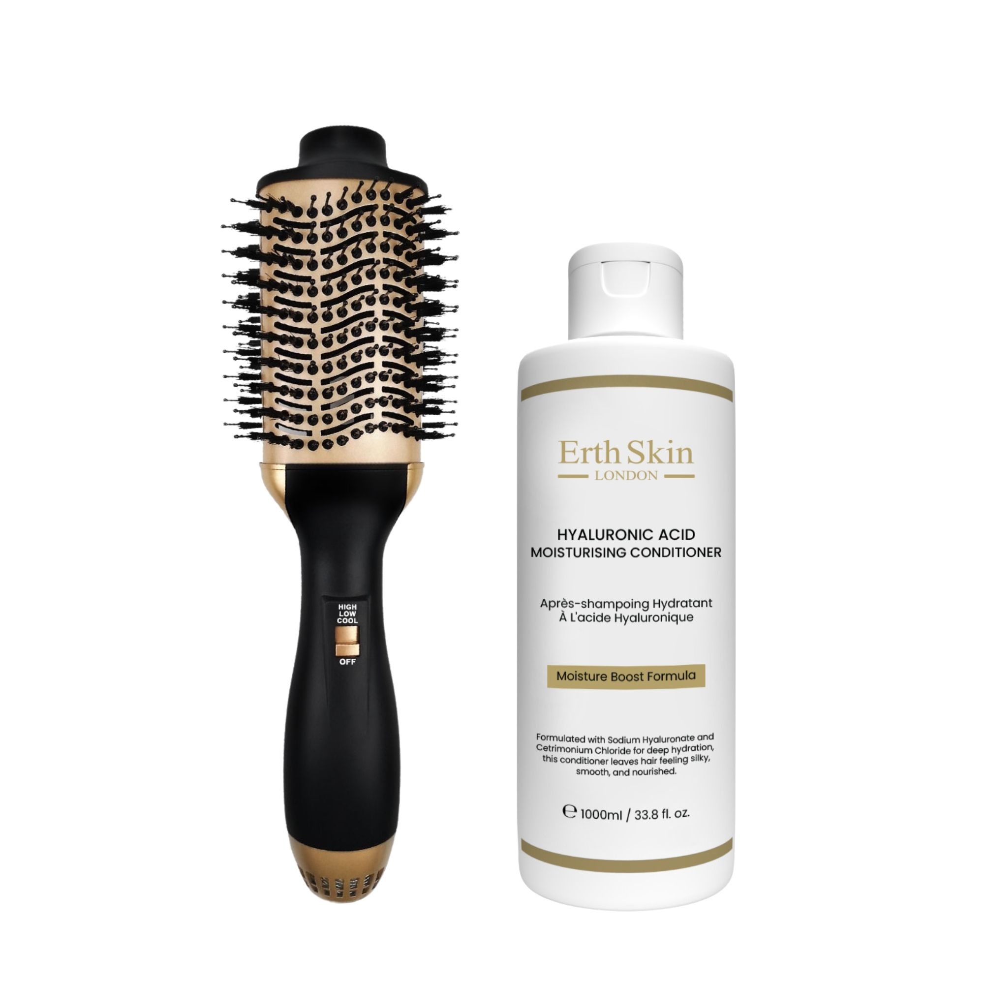 ErthSkin London Spazzola Styling UE Duo Balsamo Acido Ialuronico