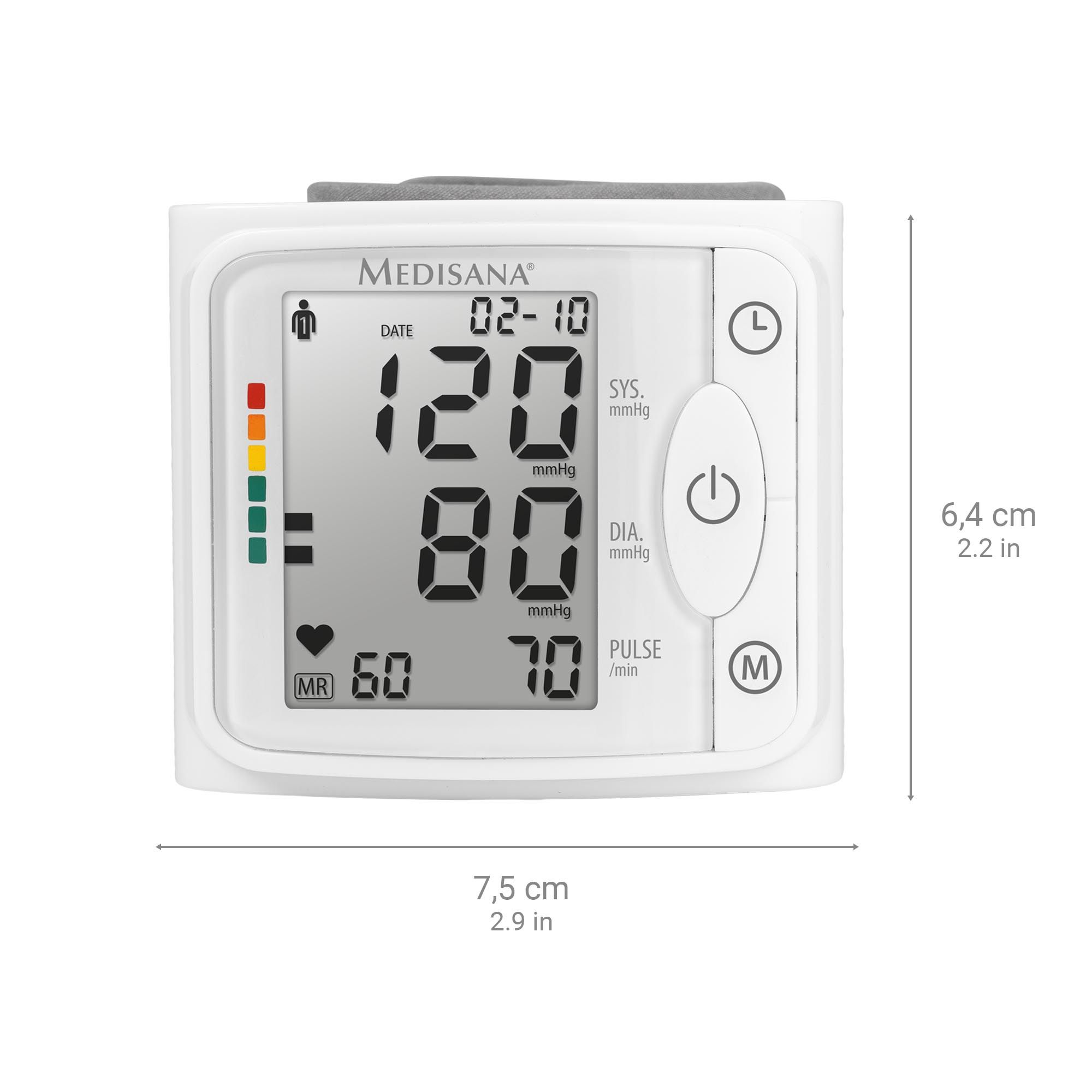 Misuratore di pressione da polso medisana BW 320