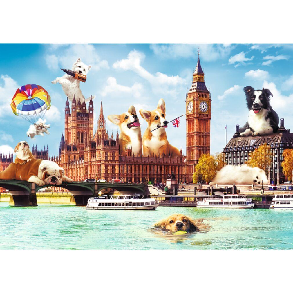 Puzzle trefl Città divertenti: Cani a Londra 1000 pezzi