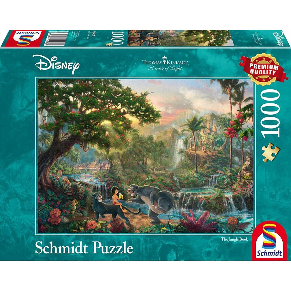 Disney, Il libro della giungla - Puzzle da 1000 pezzi (Thomas Kinkade)