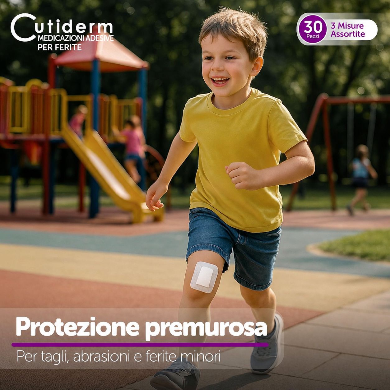 Bendaggio sterile per ferite Cutiderm