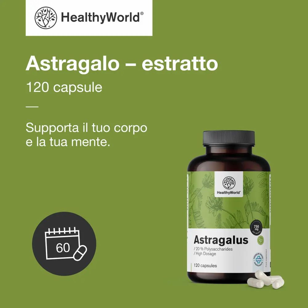 Bottiglia di estratto di Astragalo, accanto a una donna con gli occhi chiusi e un simbolo di calendario.