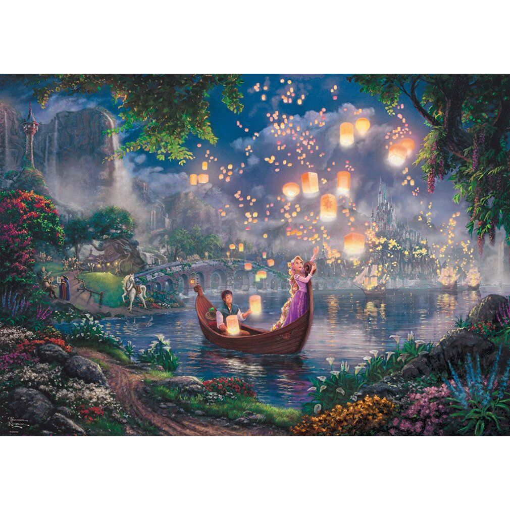 Disney, Rapunzel - Puzzle da 1000 pezzi (Thomas Kinkade)