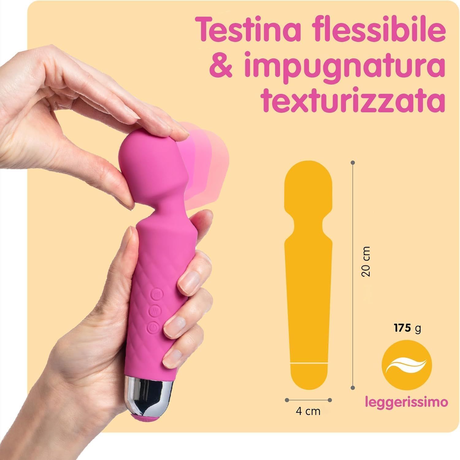 Oliver James Vibratore per donne – Silenzioso e potente, colore rosa