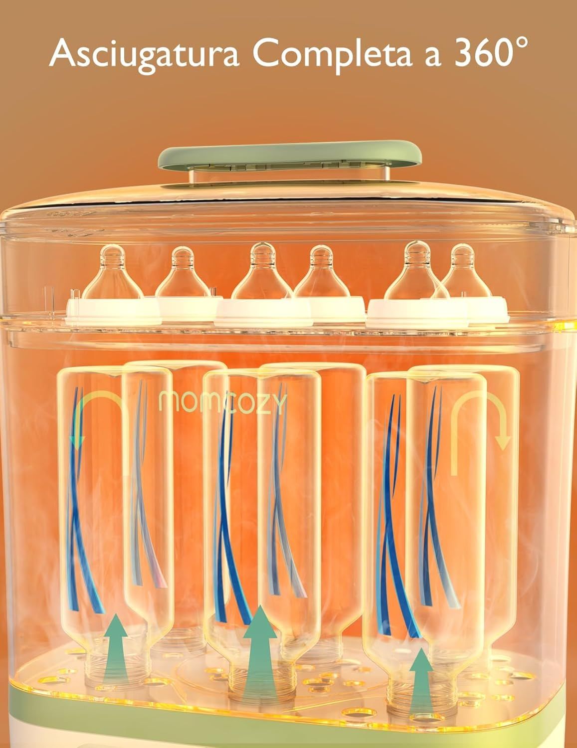Sterilizzatore elettrico a vapore per biberon Momcozy
