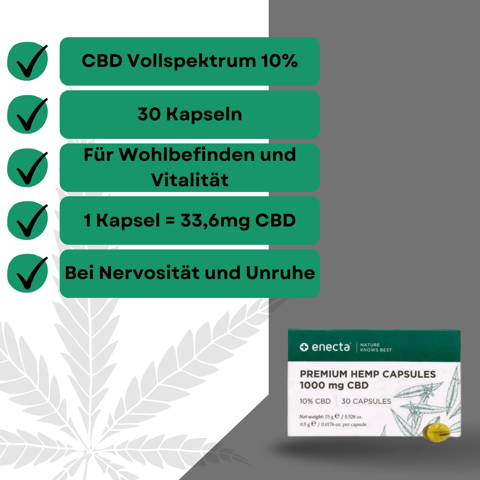 Weedness CBD Capsule 10%