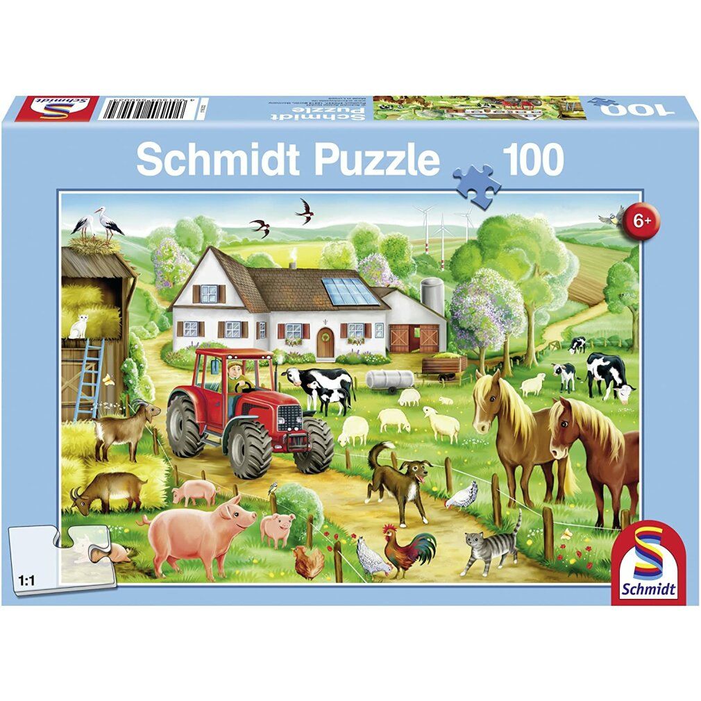 schmidt Puzzle Nella fattoria 100 pezzi