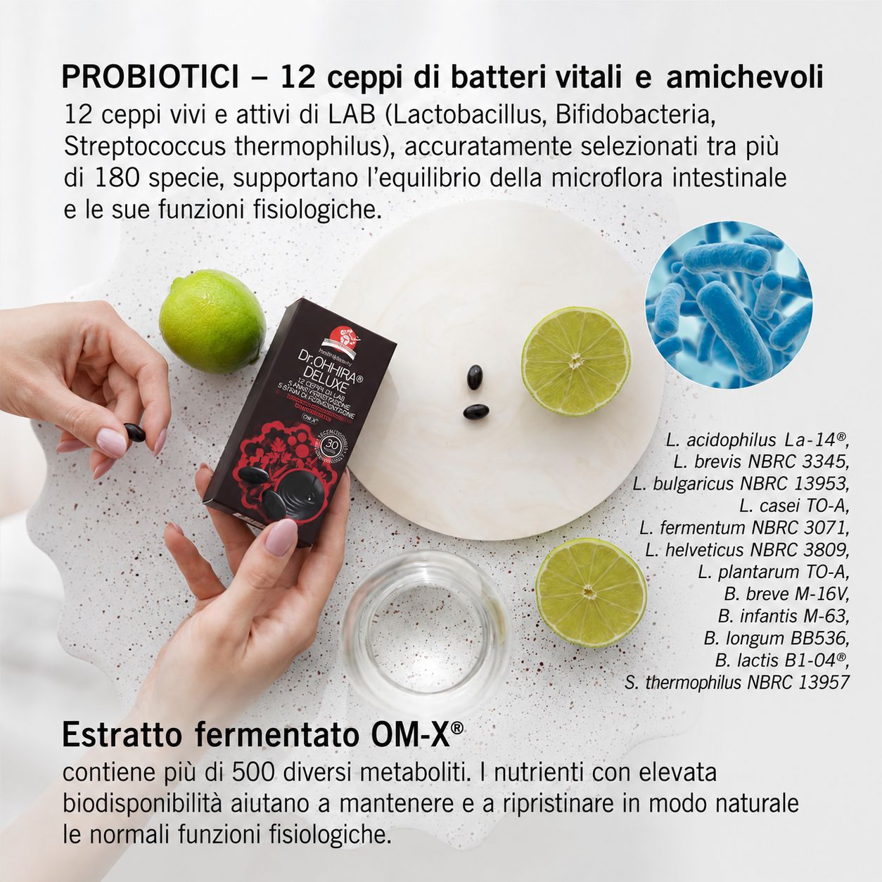 Dr. OHHIRA Probiotici Deluxe Cura Intestinale 3 Anni