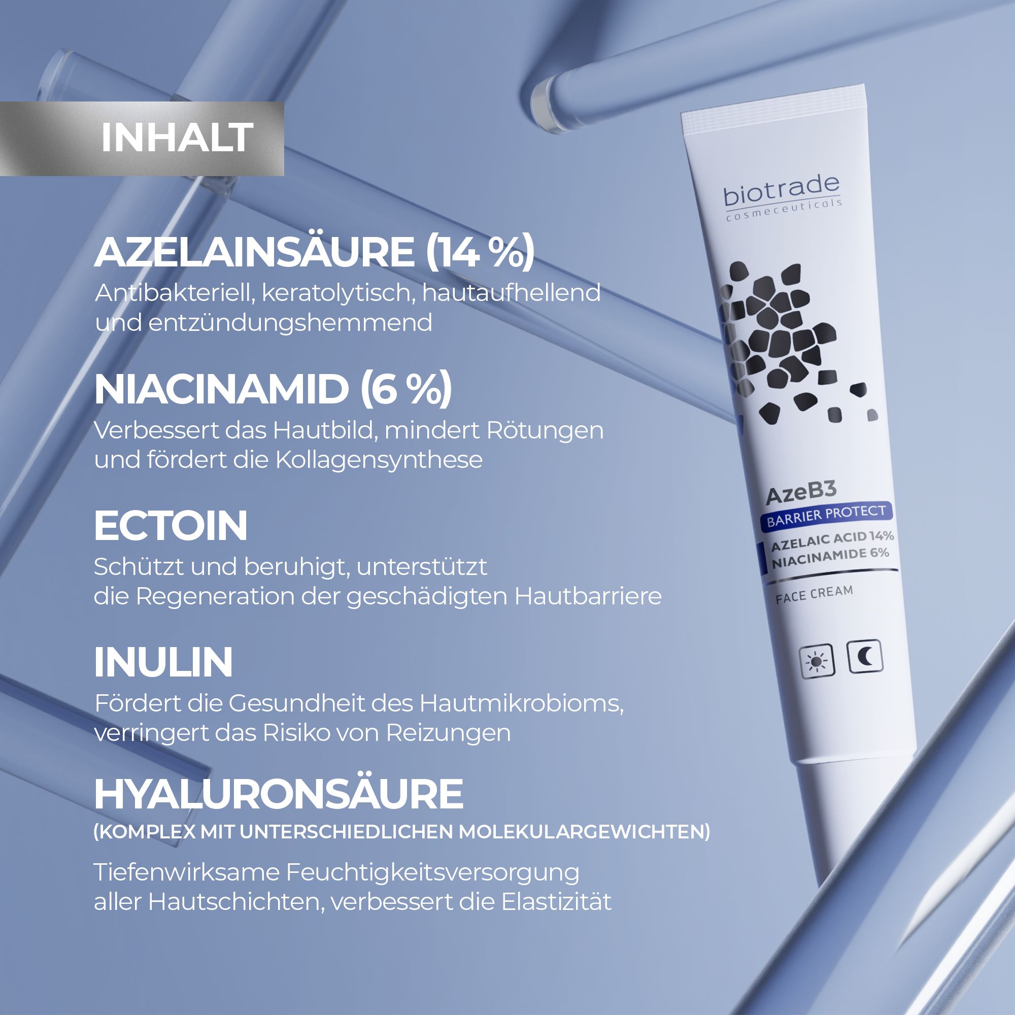 Biotrade AzeB3 Barrier Protect Crema viso con acido azelaico 14% e niacinamide 6%