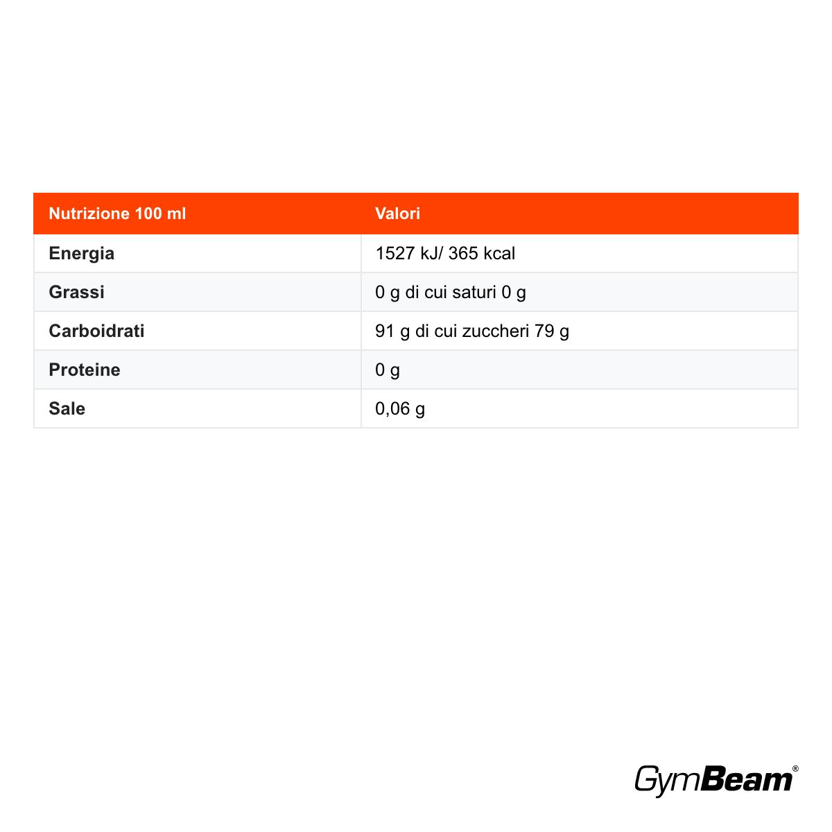 GymBeam sciroppo d'acero biologico, Single_variant