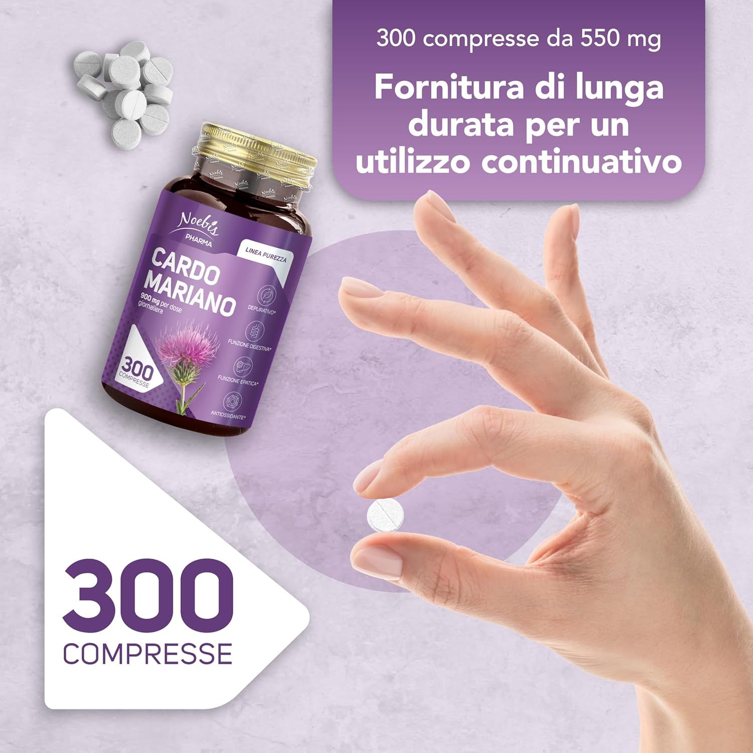 Noebis Pharma Cardo Mariano con Silimarina - Fegato e Digestione