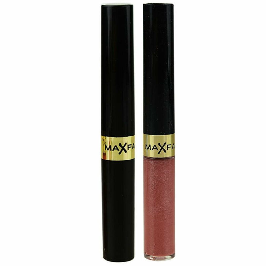 Max Factor Lipfinity Lip Colour. Due rossetti. Tubi neri, scritta dorata. Tonalità rosa.