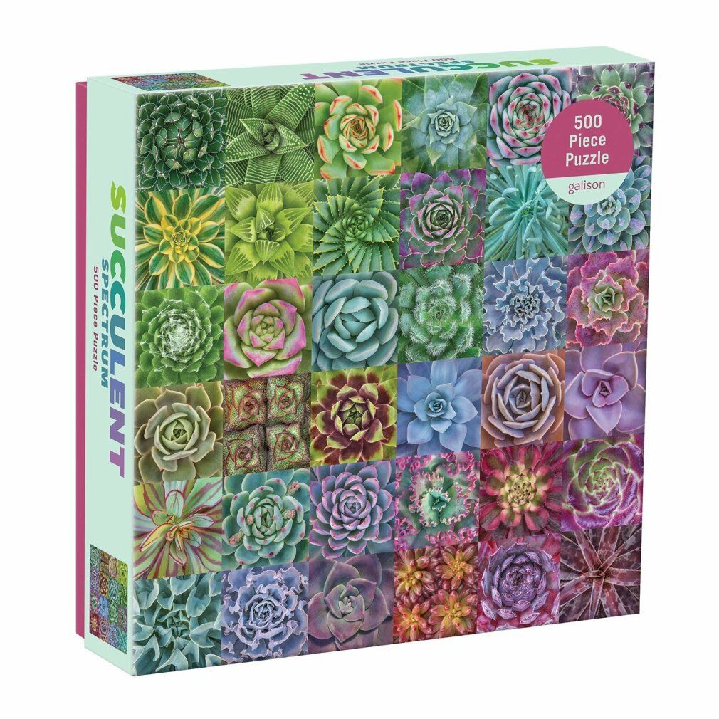 galison Puzzle quadrato Spettro di Succulente 500 pezzi