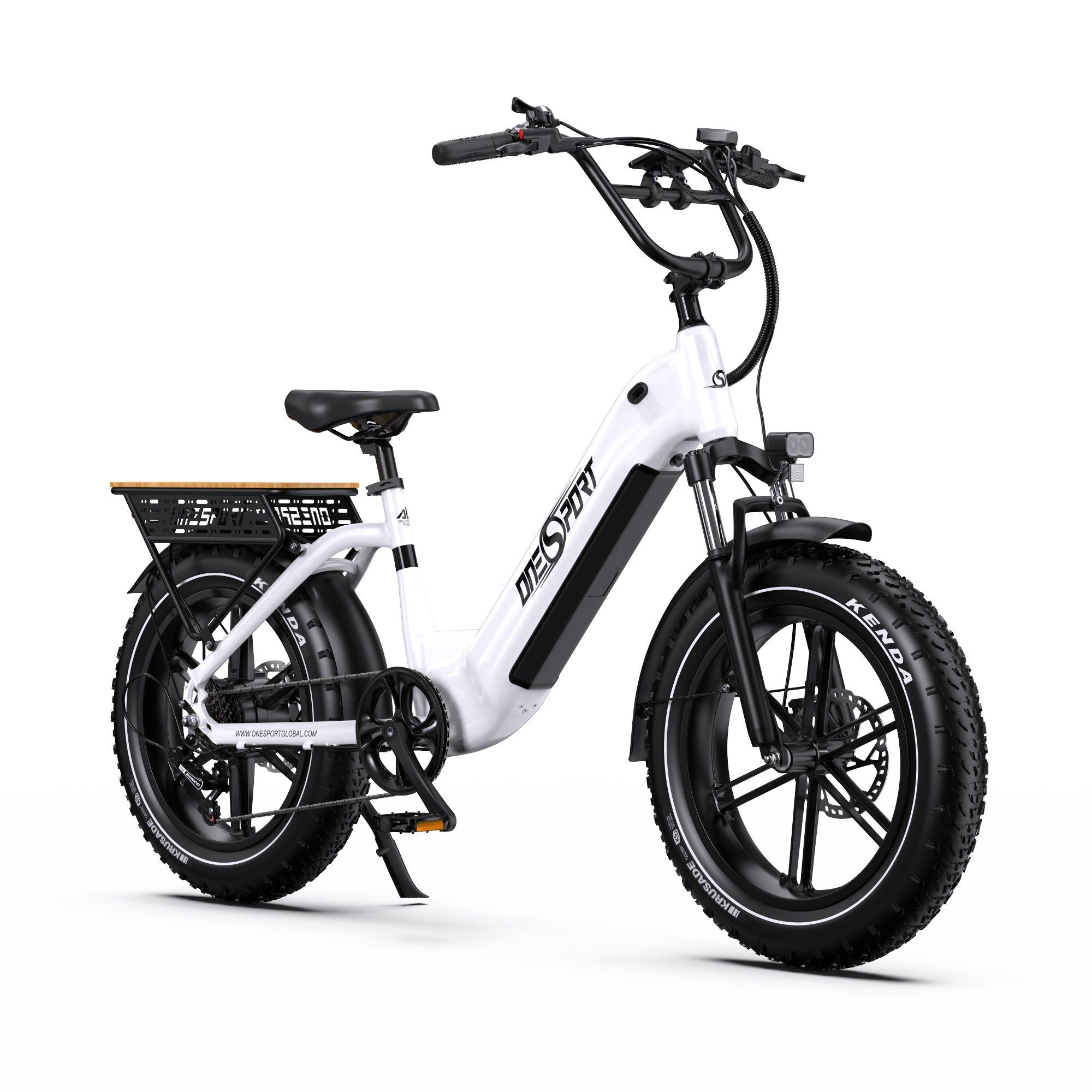 ONESPORT OT08 Bicicletta elettrica fuoristrada con motore da 500 W e batteria da 48 V 18 Ah