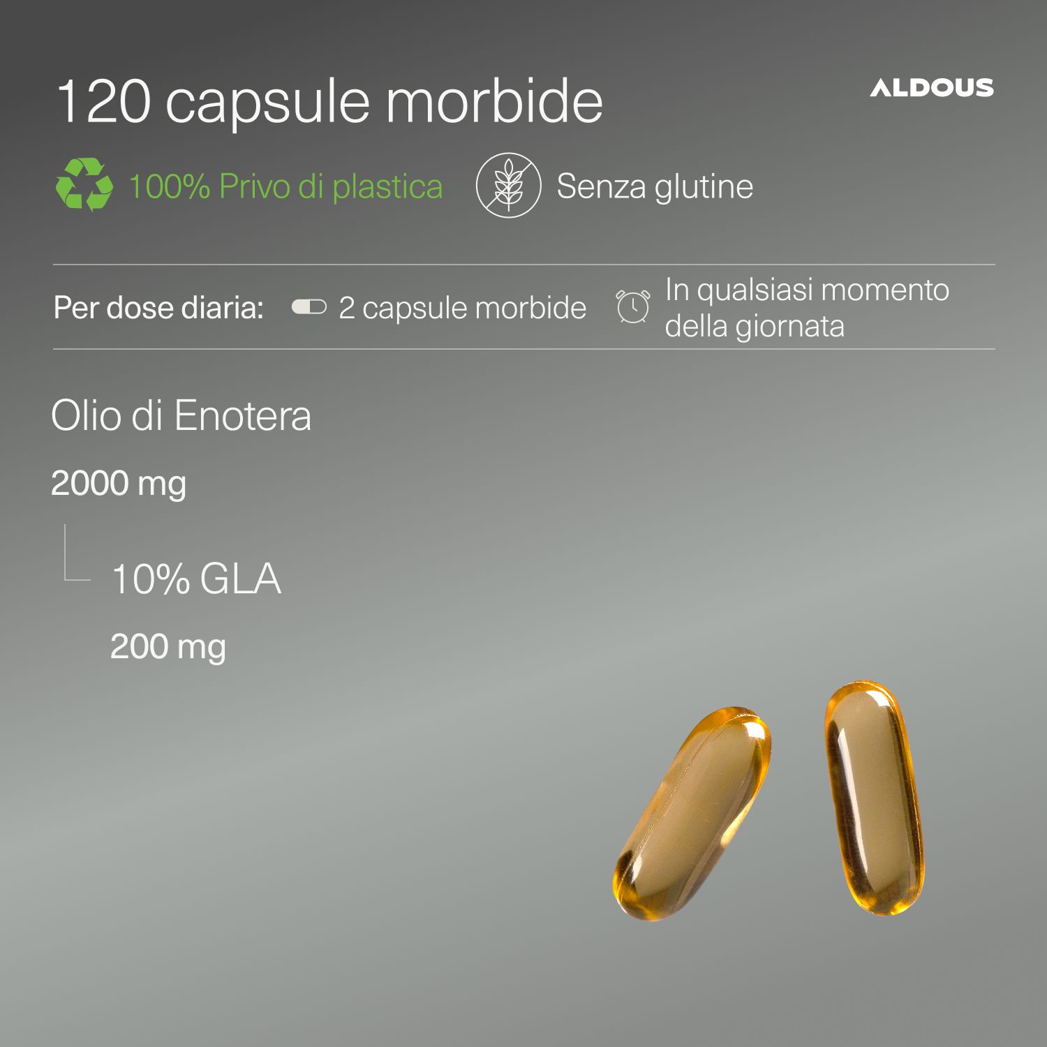 Aldous - Olio di Enotera - Sindrome Premestruale, Menopausa