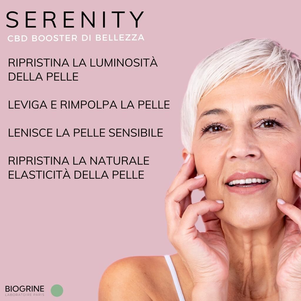 BIOGRINE Siero bellezza intensivo "SERENITY" – Booster al CBD e Fico d’India