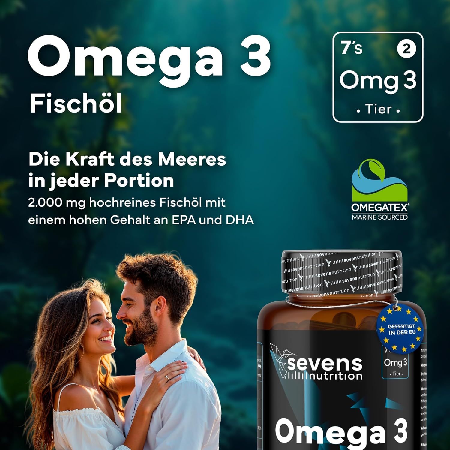 SEVENS NUTRITION Capsule di Omega 3 Olio di Pesce