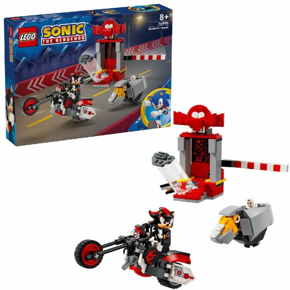 LEGO Sonic the Hedgehog 76995 La Fuga di Shadow the Hedgehog con Moto Giocattolo per Bambini 8+ Ann