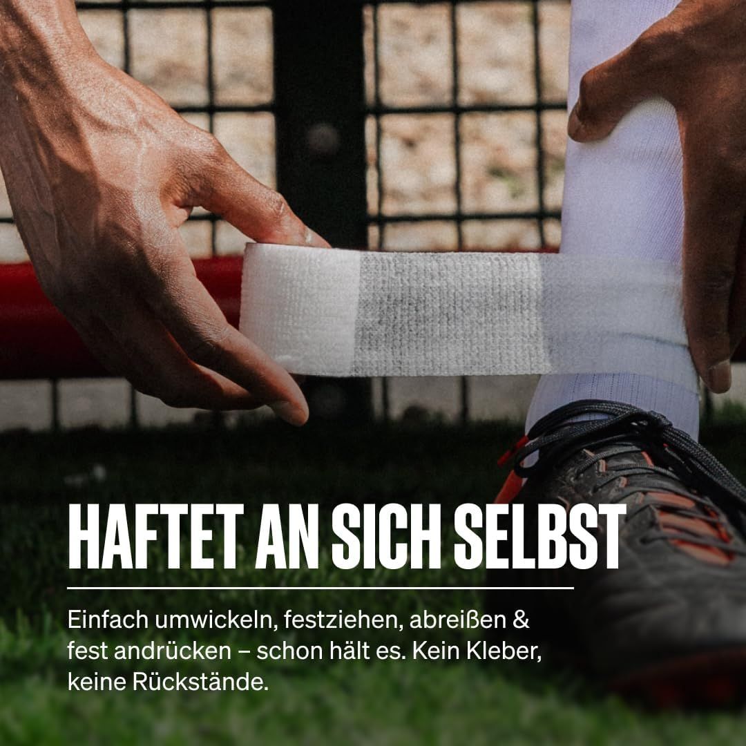 SPORTTAPE Bendaggio Autoadesivo - 5 cm x 4,5 m Bianco