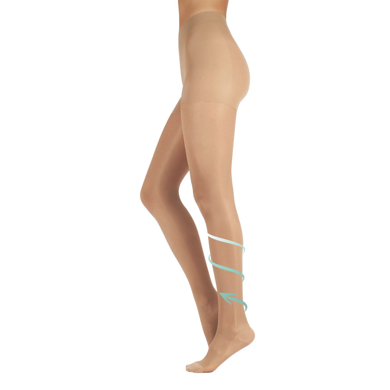 CALZITALY Collant Compressione Graduata Media 70 den, Calze Elastiche ...