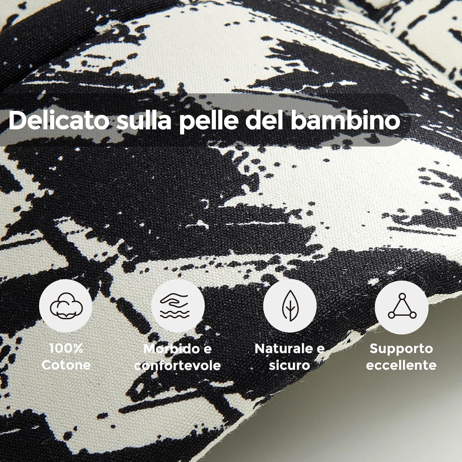 Momcozy Marsupio per Bambini Leggero e Traspirante con Motivo a Quadri Bianco e Nero