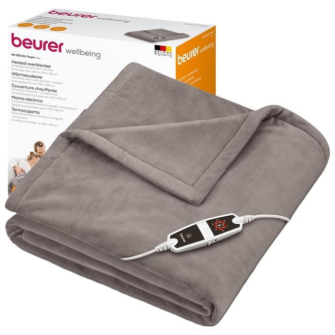 Beurer Coperta elettrica HD 150 XXL, termocoperta elettrica con spegnimento automatico, 200 x 150 c