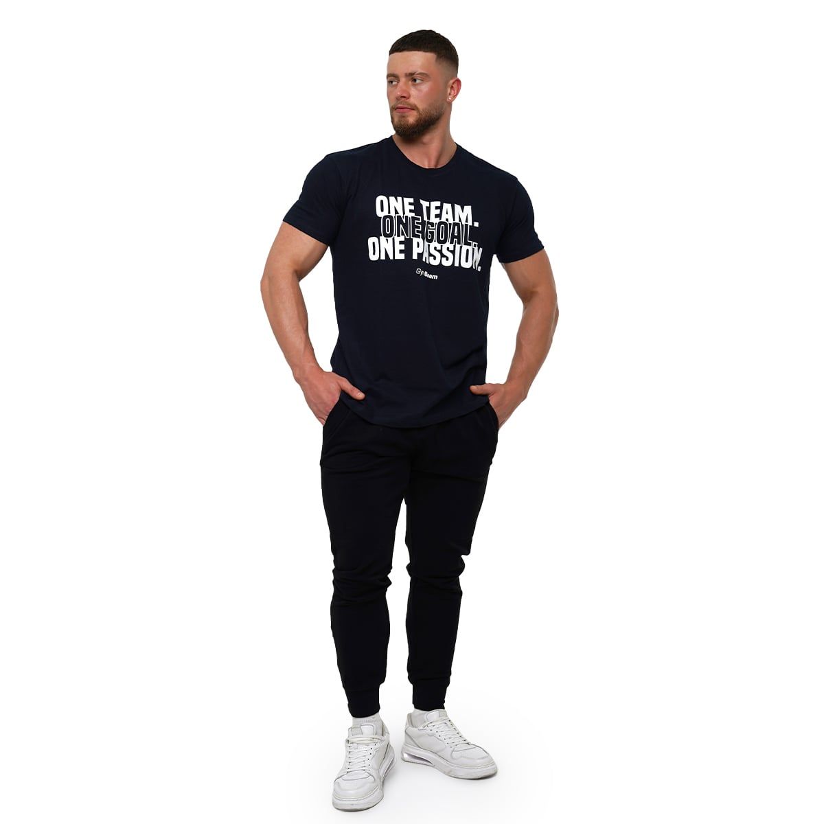 GymBeam T-shirt uomo regular One Team navy