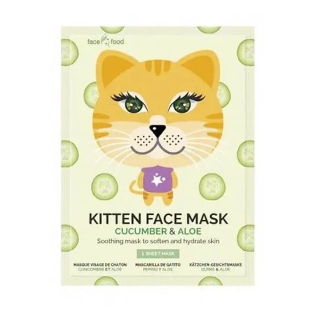 Maschera facciale in tessuto - Cetriolo e aloe Cat