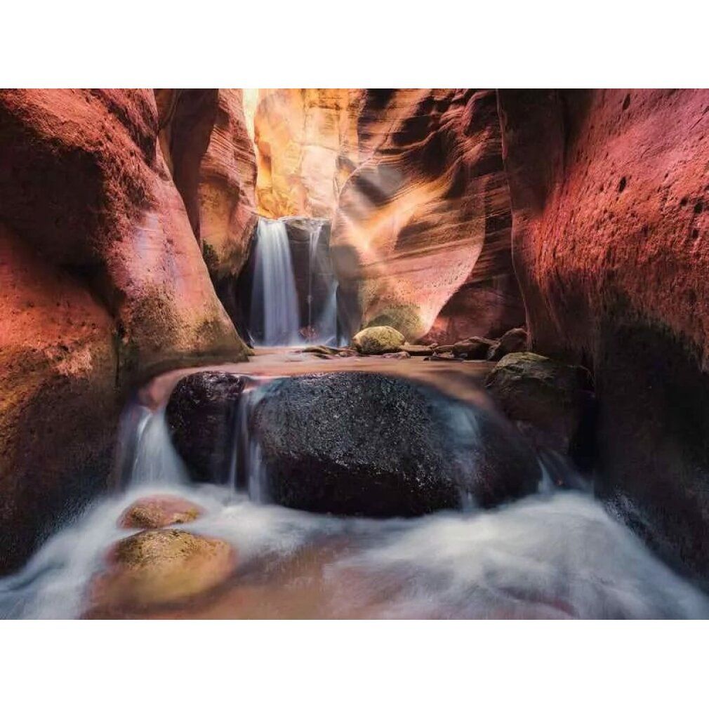 Potere del puzzle della natura La cascata nel Red Canyon (1500 parti)