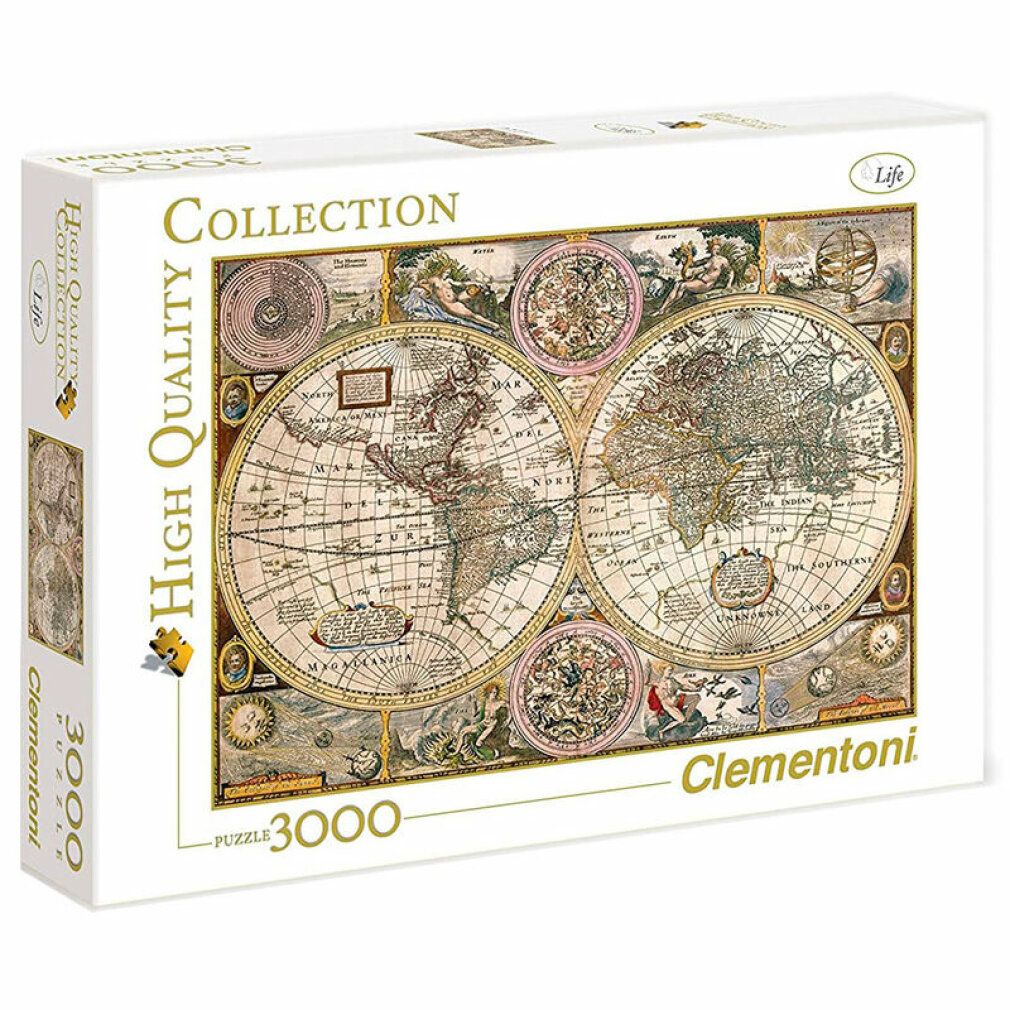 Collezione di alta qualità - Puzzle da 3000 pezzi - Vecchia mappa