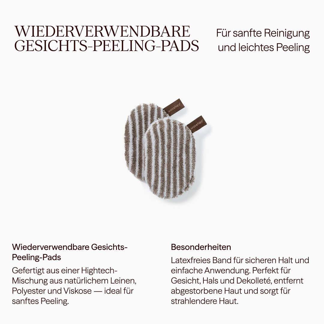 waschies Pad per il peeling del viso Scrub & Clean Set da 2