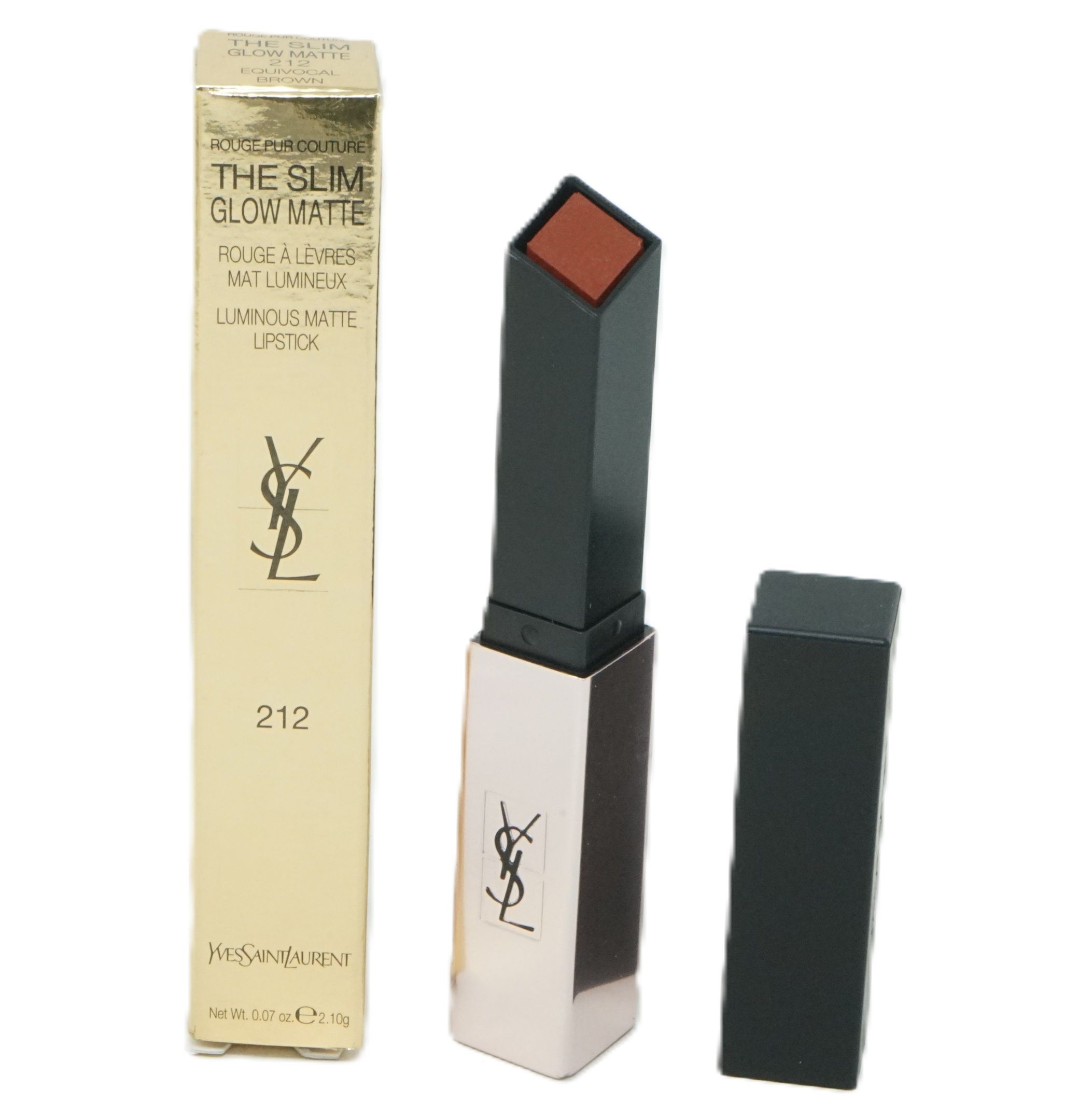 YSL LE SLIM GLOW MATTE 212 - ROSSO ELEGANTE