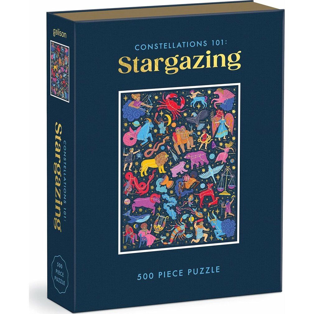 galison Puzzle delle costellazioni metalliche 101: Interpretazione delle stelle 500 pezzi