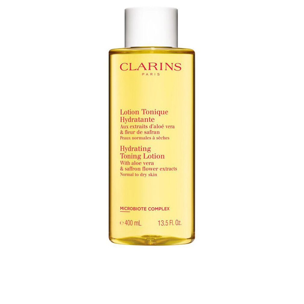 Clarins Lozione Tonica Idratante 400 ml – Aloe Vera e Fico biologici, senza alcol, vegano