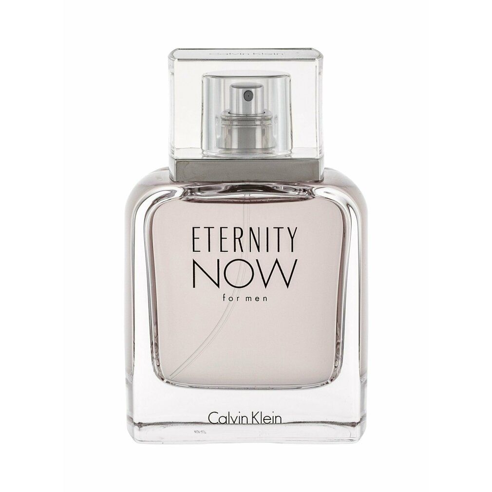 Flacone di Calvin Klein Eternity Now for Men. Scritta: Eternity Now for men, Calvin Klein.
