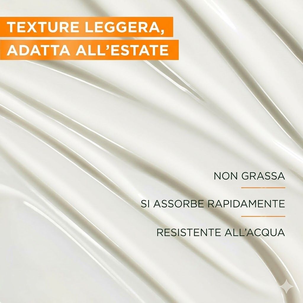 Garnier Ambre Solaire Hydra Protect+ LSF 30. Texture leggera. Non grassa, assorbimento rapido, resistente all'acqua.