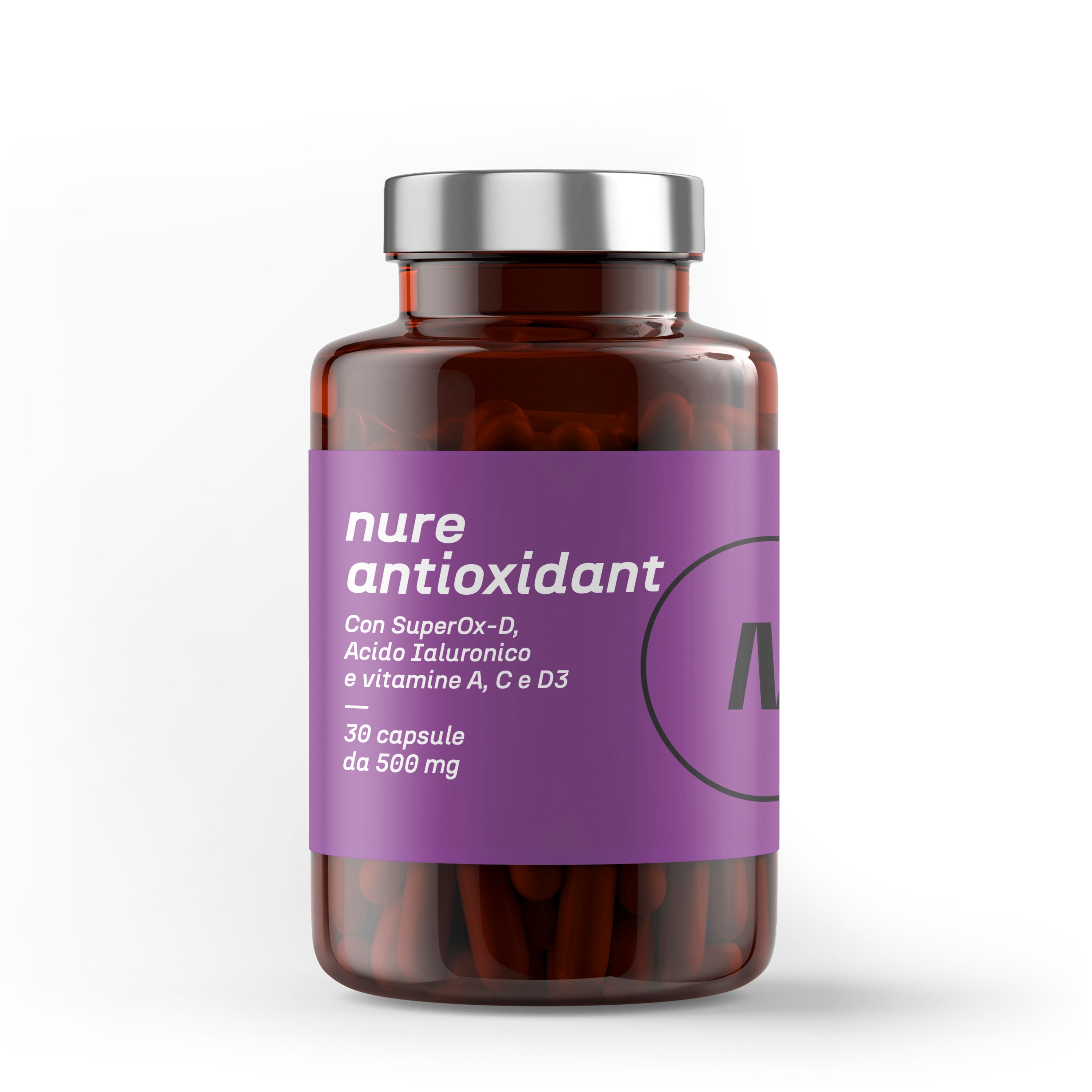 NURE Antioxidant 30 cps da 500 mg - Protezione Antiossidante per la Pelle