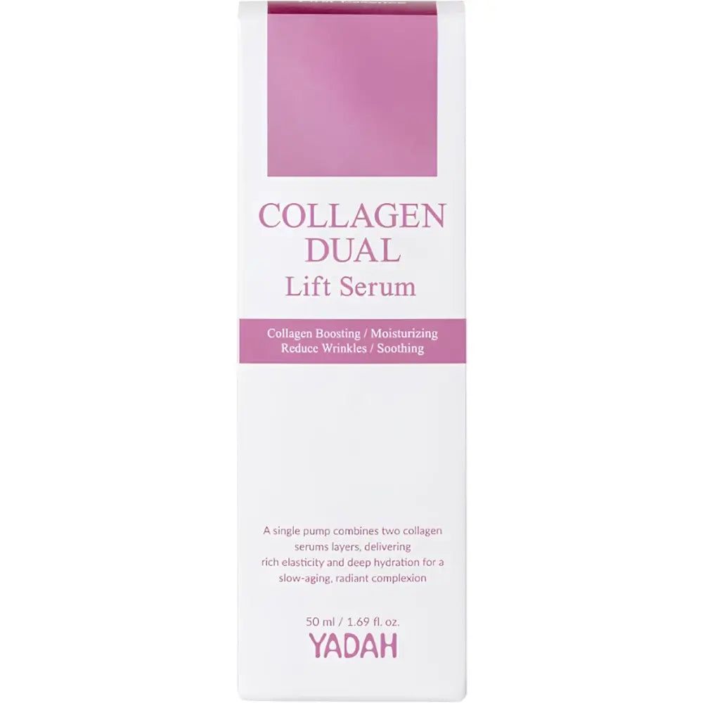 Confezione dello YADAH Collagen Dual Lift Sérum con informazioni sul prodotto.