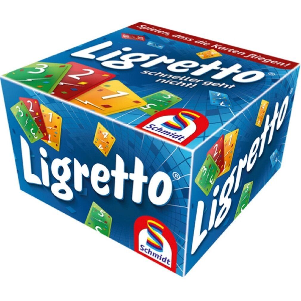 Pile di carte rosse, gialle, verdi e blu. Numeri da 1 a 7. Simbolo del fulmine.
