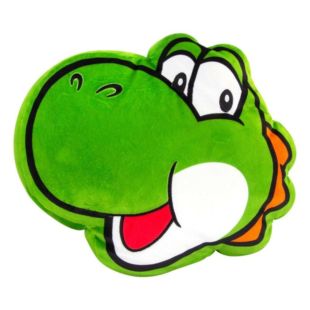 Peluche Nintendo - Testa di Yoshi - Cuscino di peluche (40 cm)