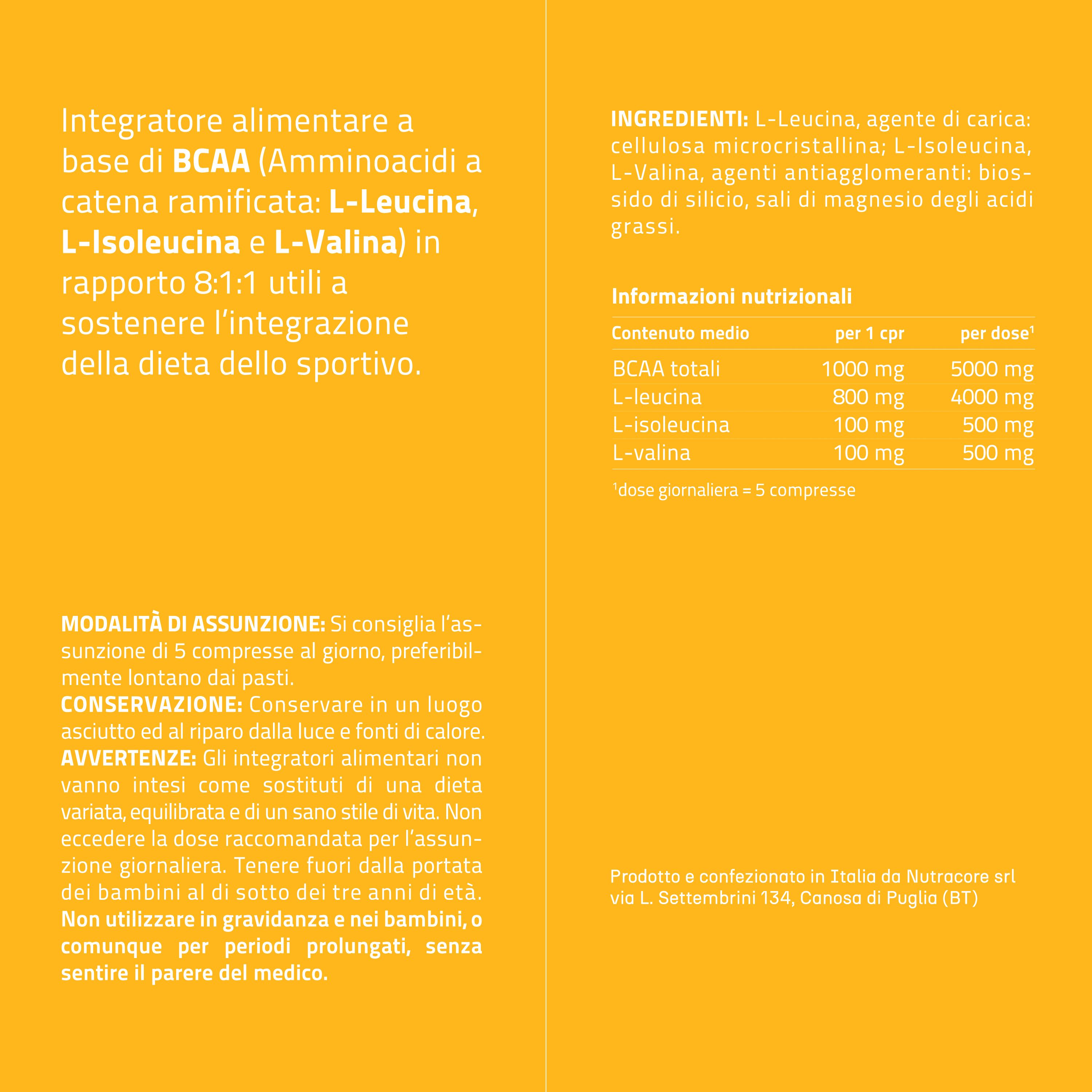 NURE Amino 150 compresse da 1150 mg | Integratore aminoacidi ramificati bcaa