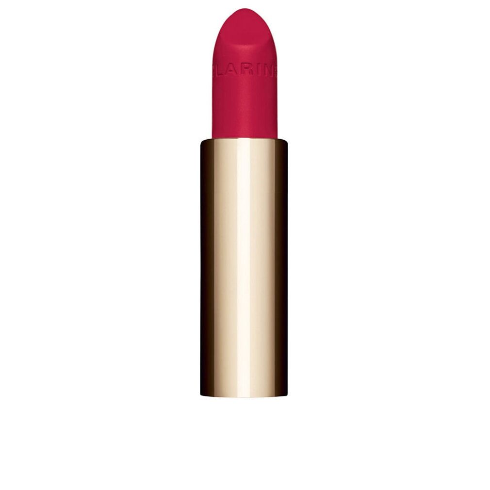 Rossetto con astuccio dorato e punta rossa. "Clarins" inciso sulla punta.