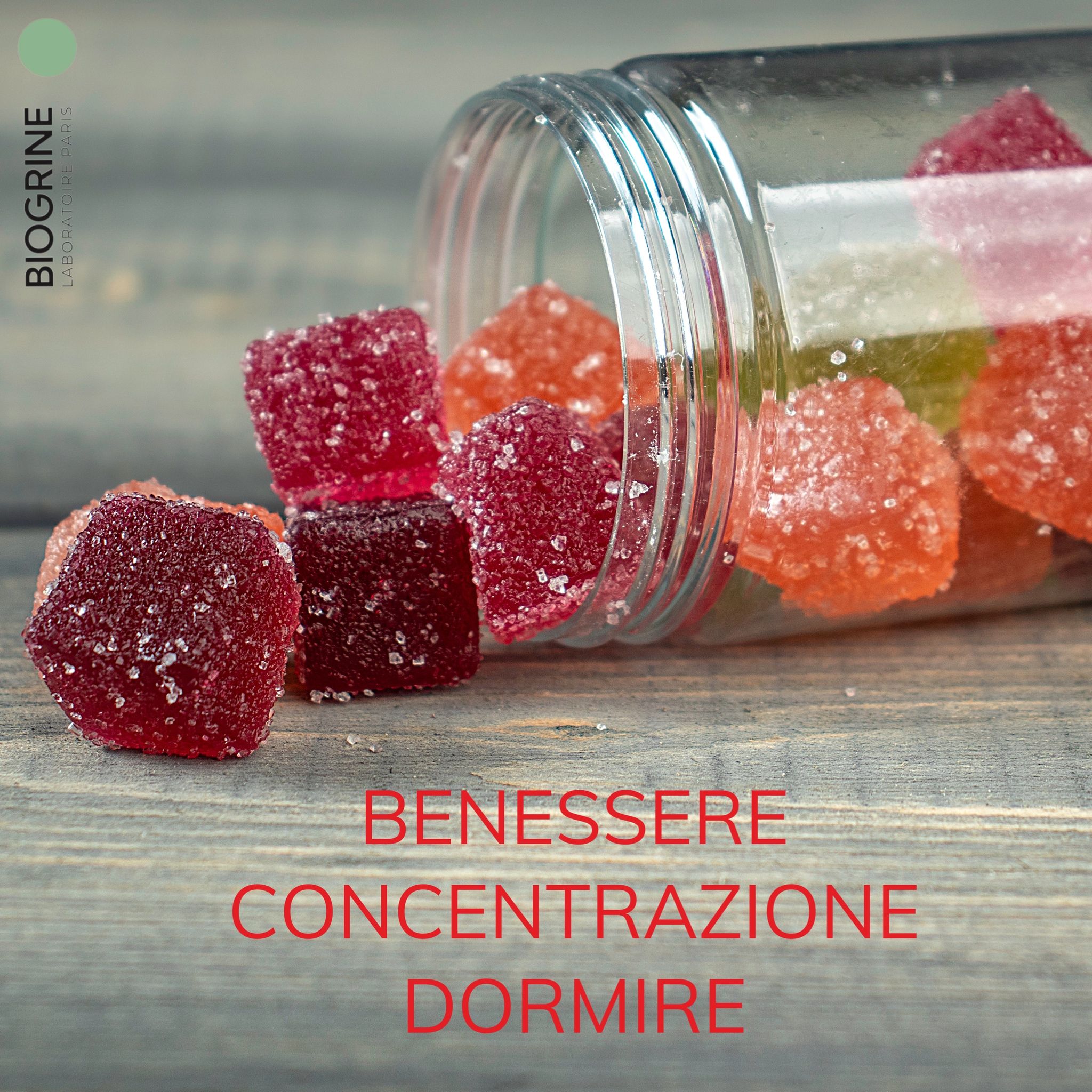 BIOGRINE Caramelle gommose CBD – Pesca